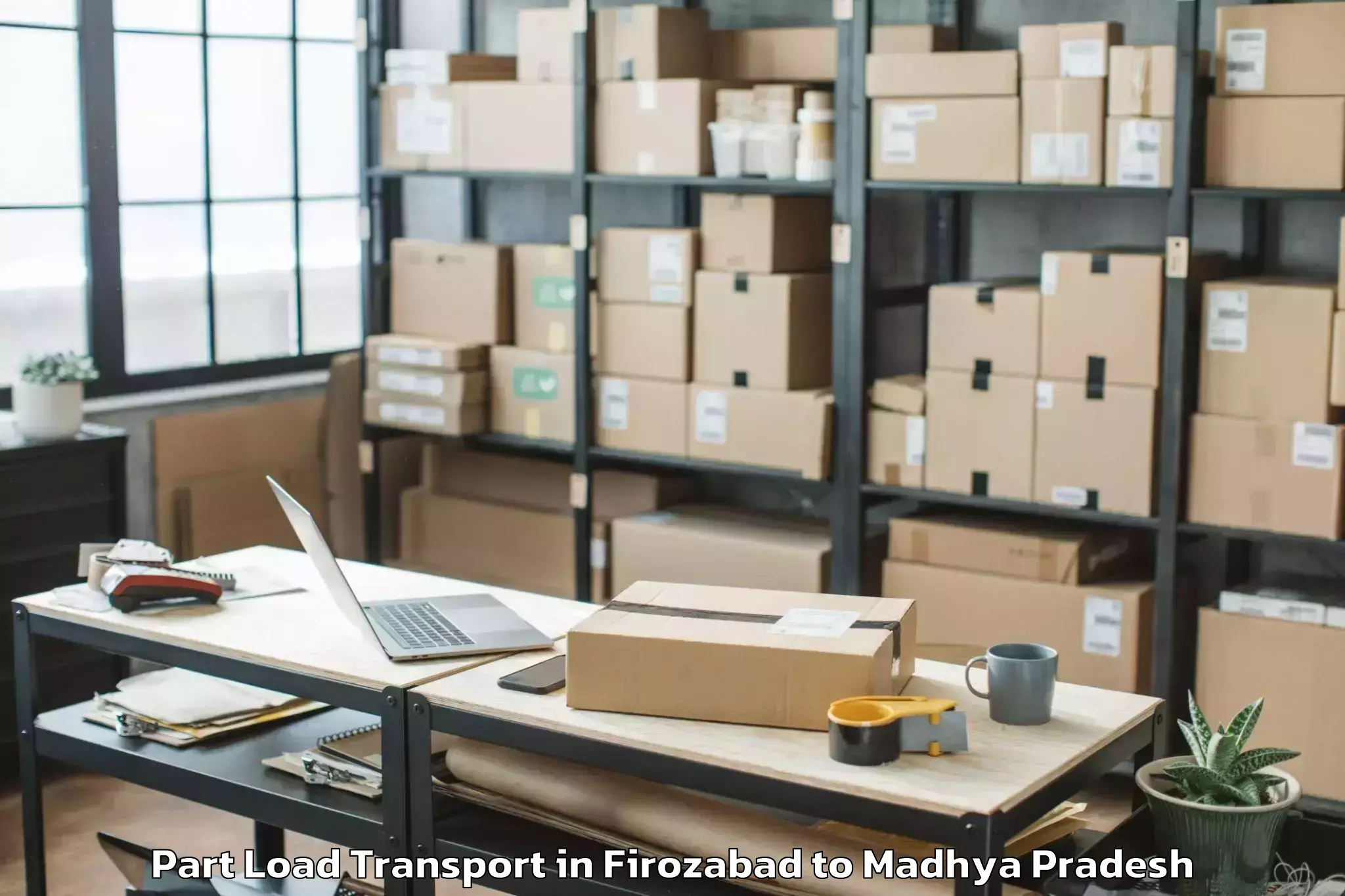 Hassle-Free Firozabad to Pohri Part Load Transport